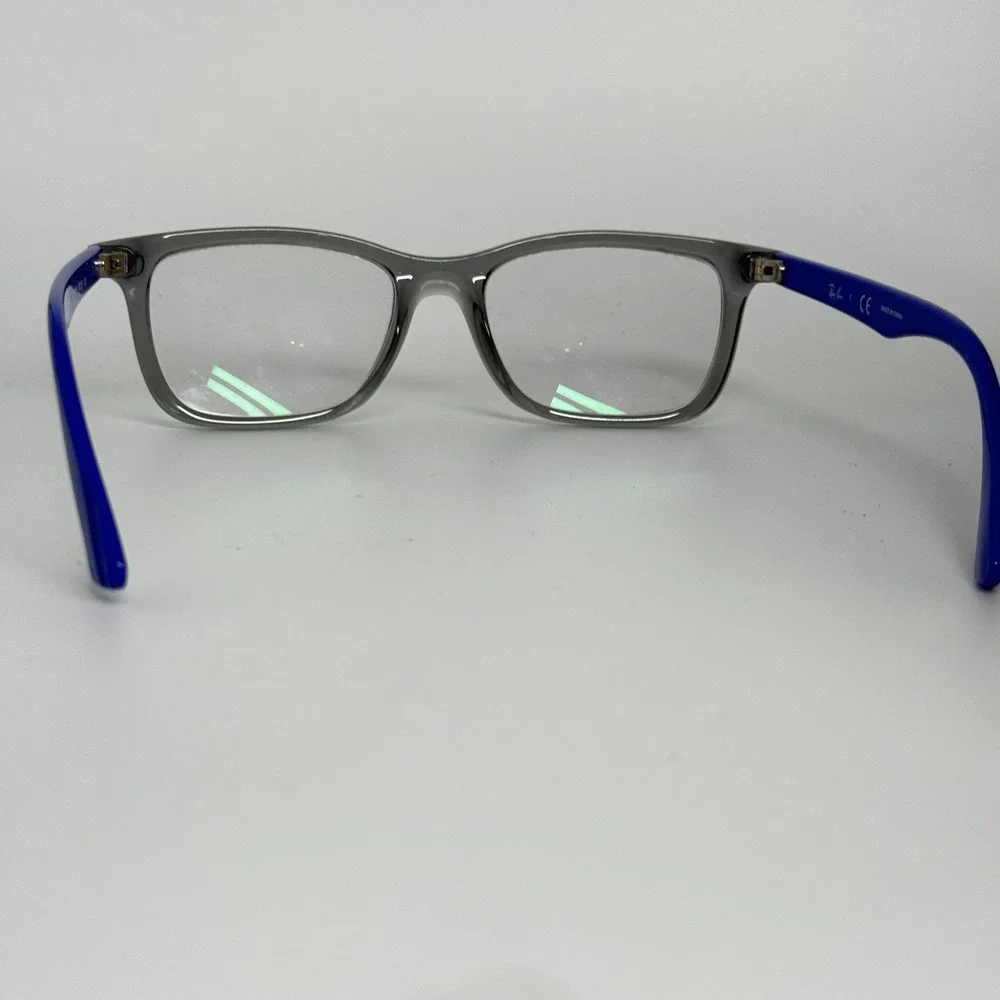Ray‎ Ban RB 1562 3745 Blue Grey Rectangle Eyeglasses Frames 48-16-125 Kids 22130